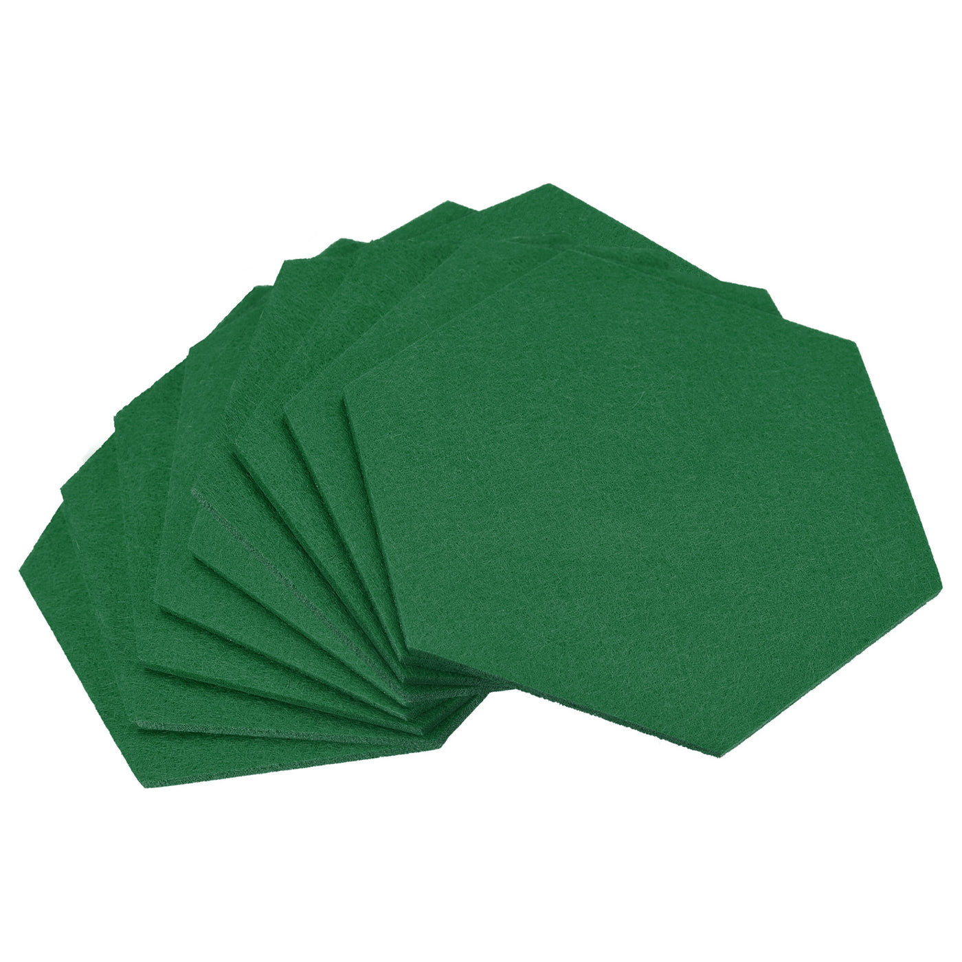 uxcell Uxcell Felt Coasters 9pcs Absorbent Pad Coaster for Drink Cup Pot Bowl Vase Green