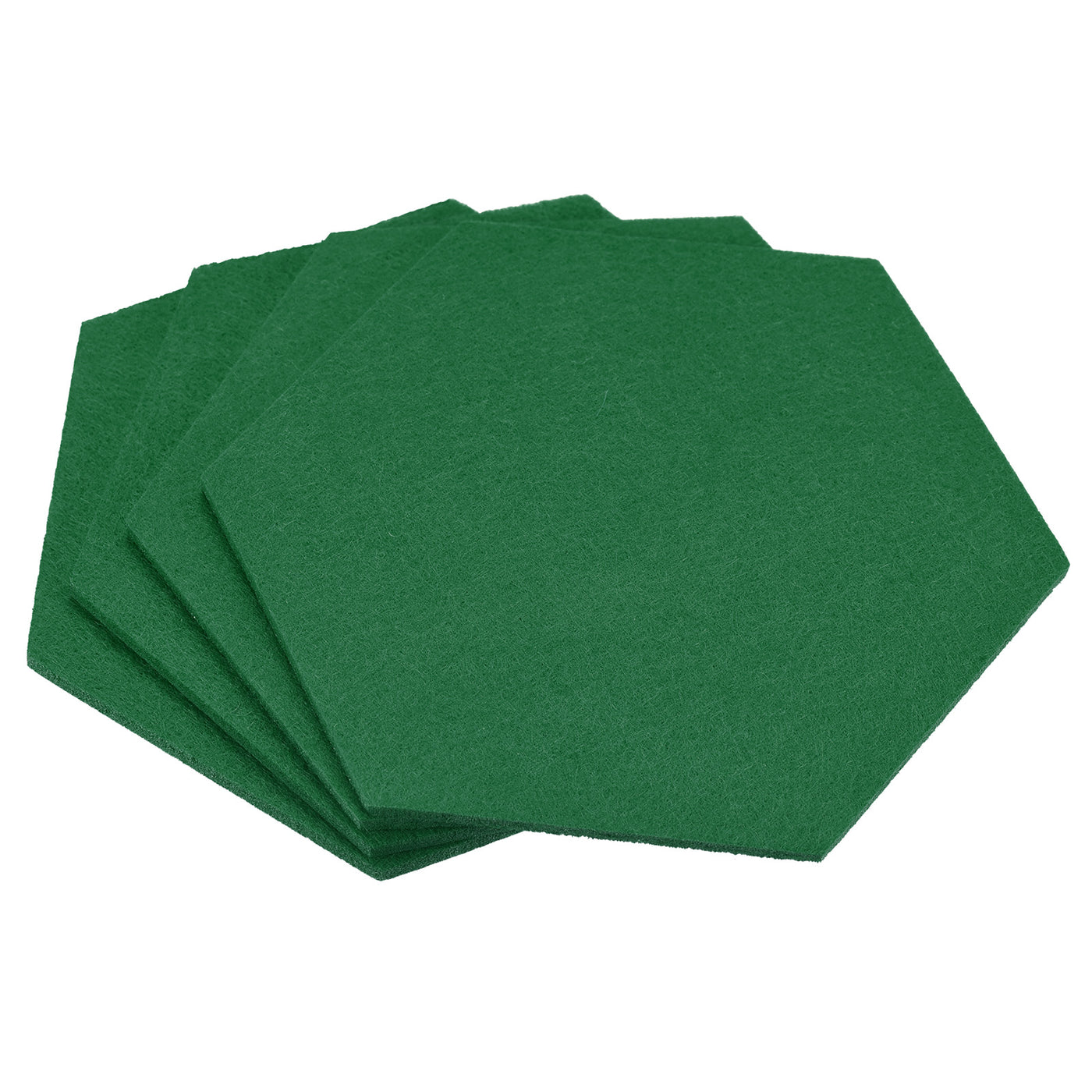 uxcell Uxcell Felt Coasters 4pcs Absorbent Pad Coaster for Drink Cup Pot Bowl Vase Green