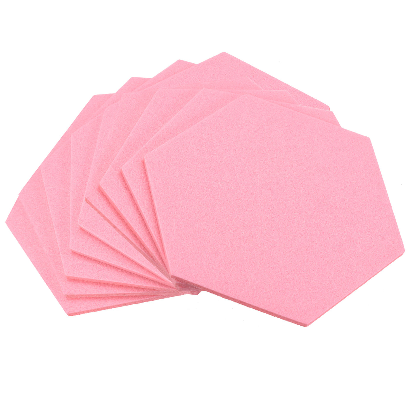uxcell Uxcell Felt Coasters 9pcs Absorbent Pad Coaster for Drink Cup Pot Bowl Vase Pink