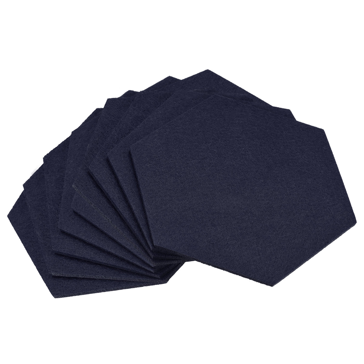 uxcell Uxcell Felt Coasters 9pcs Absorbent Pad Coaster for Drink Cup Pot Bowl Vase Dark Blue