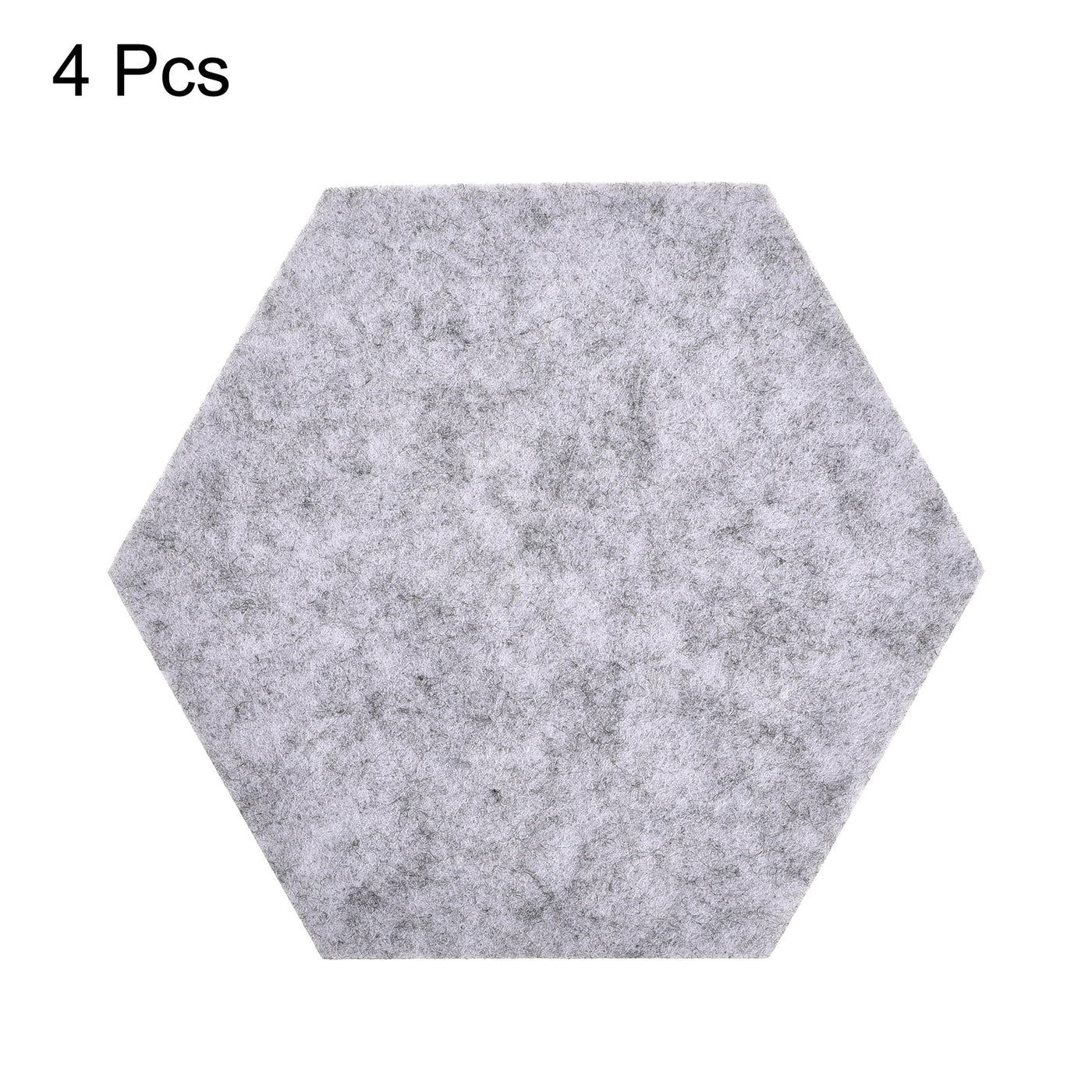 uxcell Uxcell Felt Coasters 4pcs Absorbent Pad Coaster for Drink Cup Pot Bowl Vase Light Grey