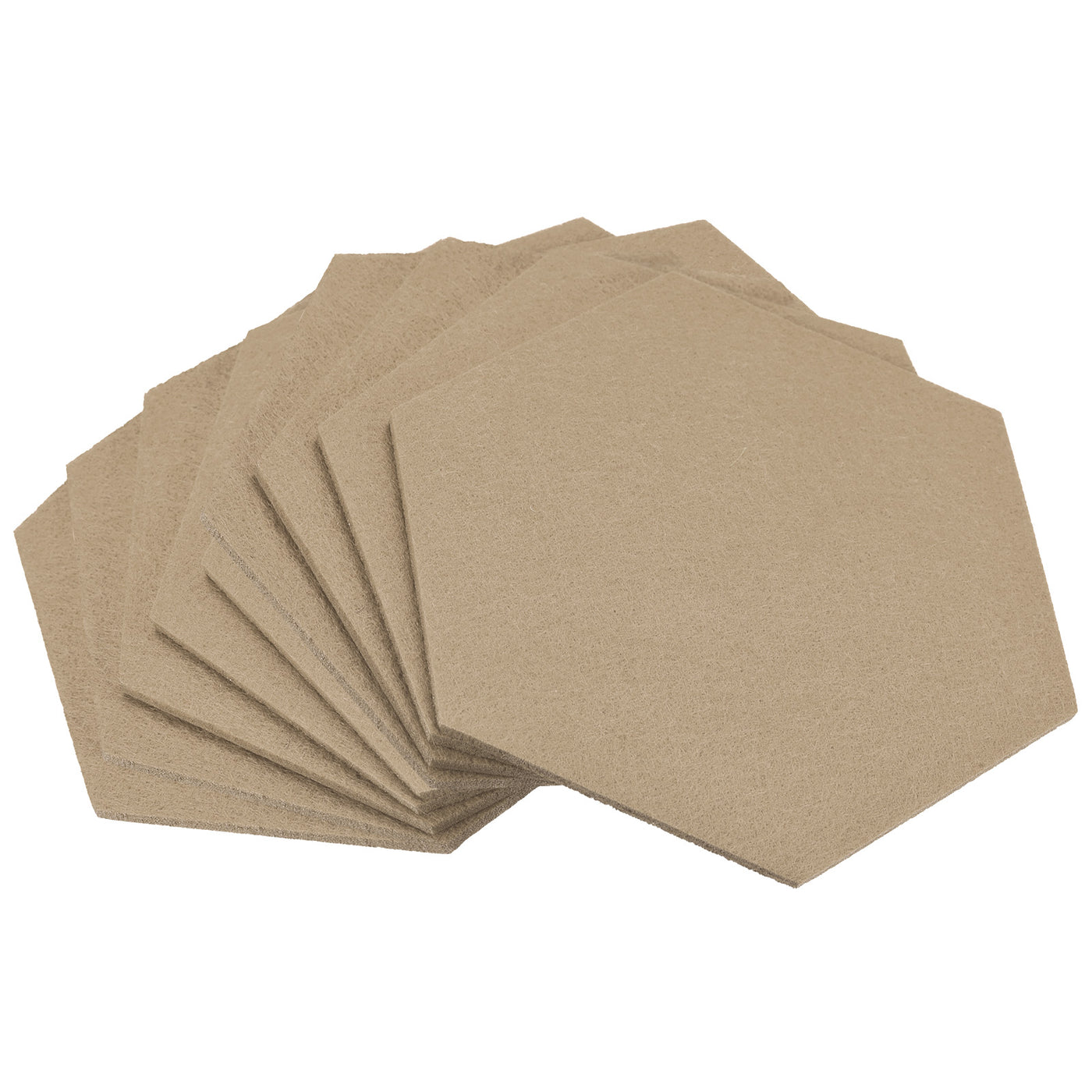 uxcell Uxcell Felt Coasters 9pcs Absorbent Pad Coaster for Drink Cup Pot Bowl Vase Beige