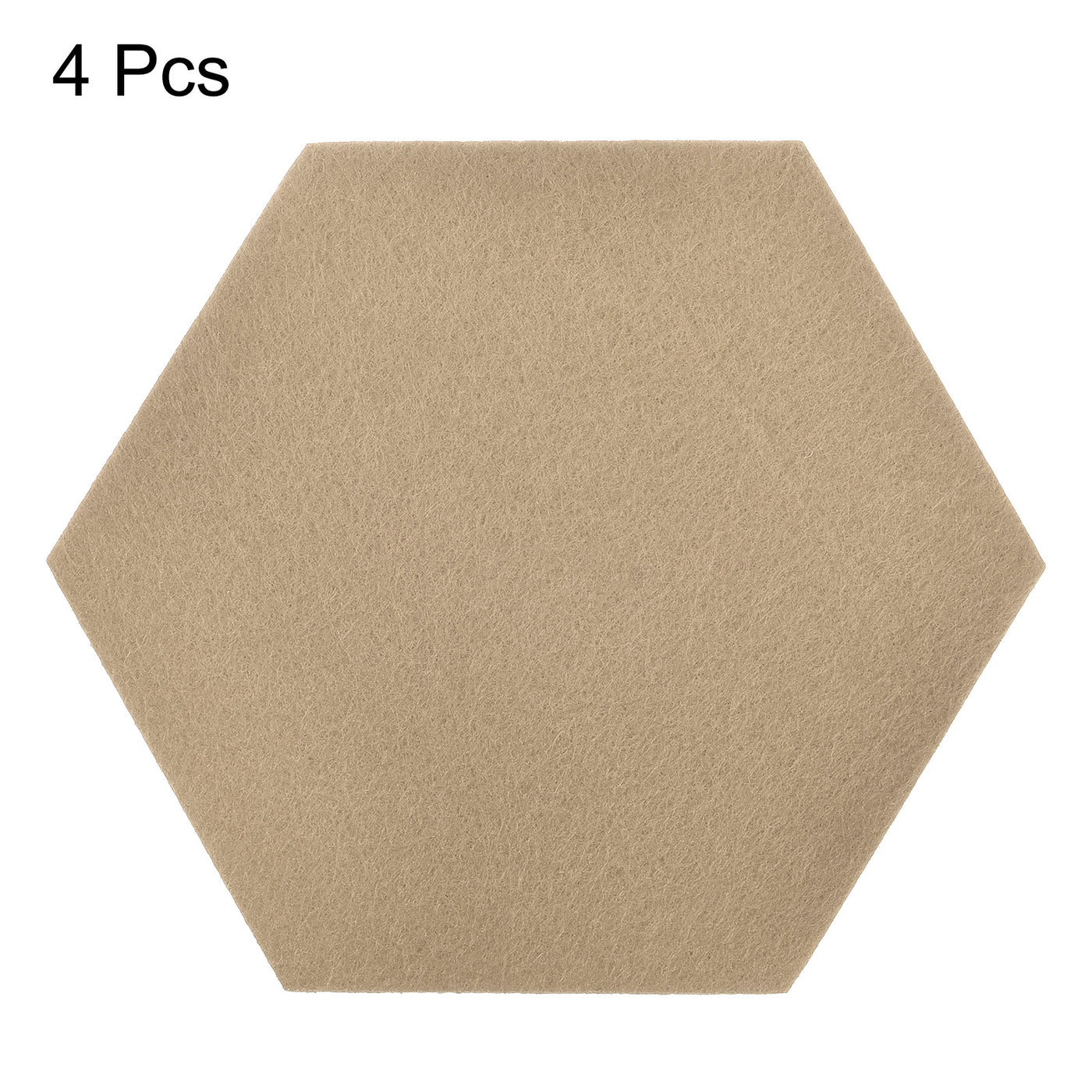 uxcell Uxcell Felt Coasters 4pcs Absorbent Pad Coaster for Drink Cup Pot Bowl Vase Beige