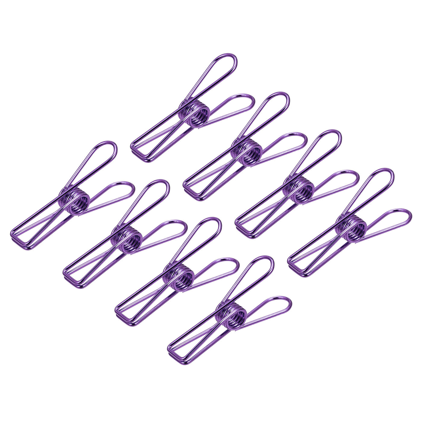 uxcell Uxcell Tablecloth Clips, 55mm Carbon Steel Clamps for Fix Table Cloth, Purple 8 Pcs