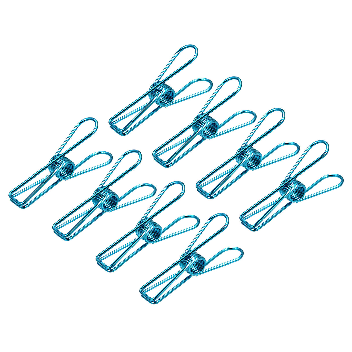 uxcell Uxcell Tablecloth Clips, 55mm Carbon Steel Clamps for Fix Table Cloth, Blue 8 Pcs