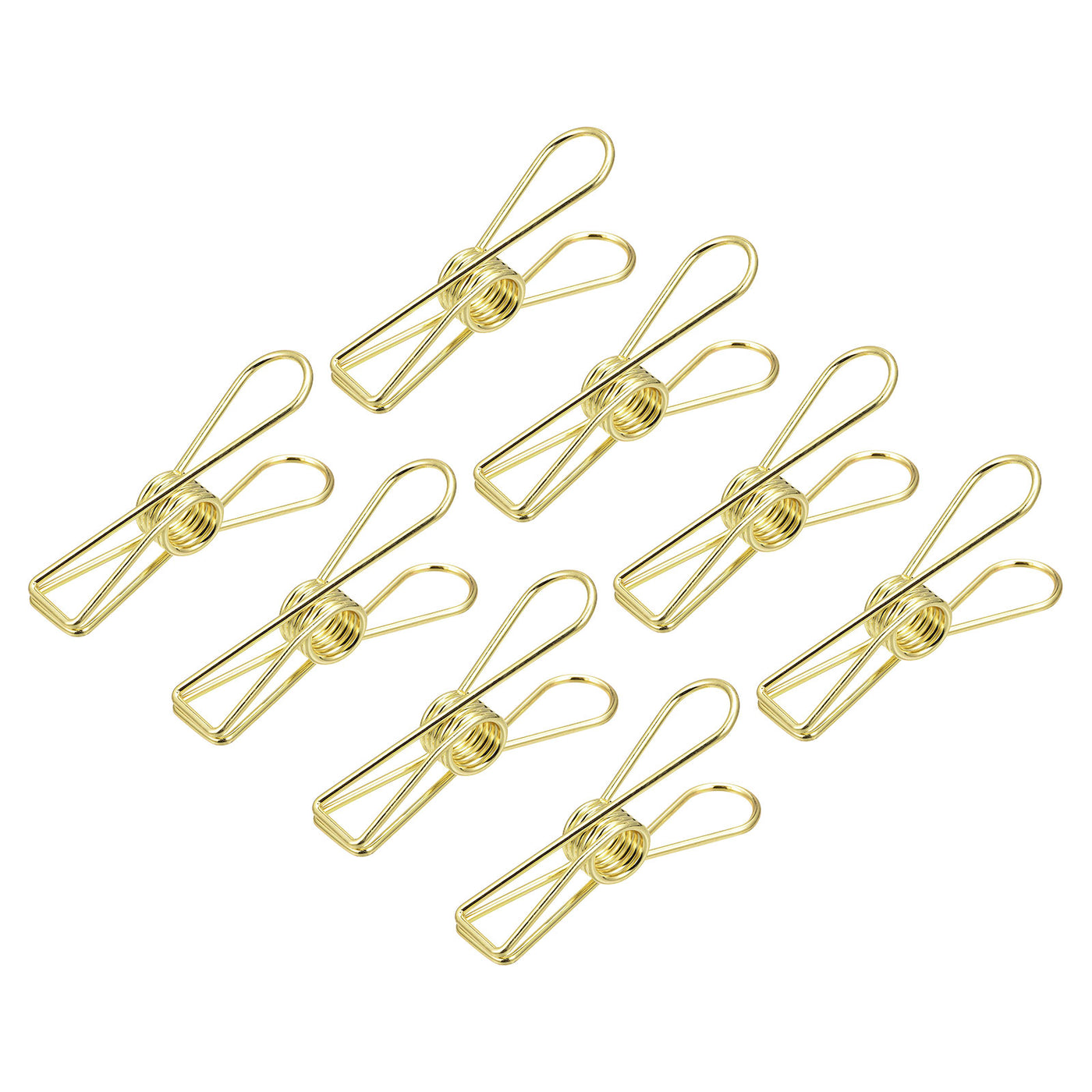 uxcell Uxcell Tablecloth Clips, 70mm Carbon Steel Clamps for Fix Table Cloth, Gold Tone 14 Pcs