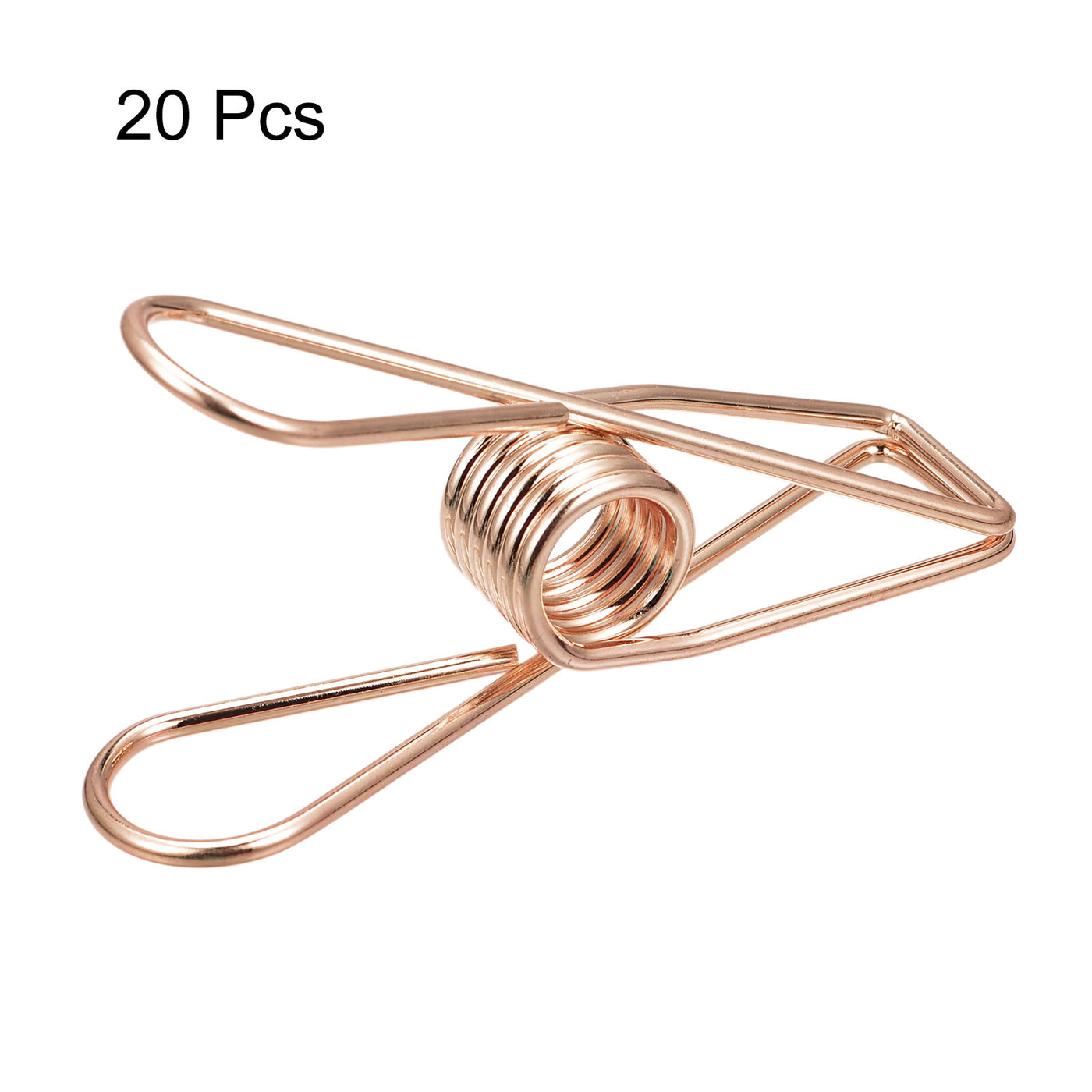 uxcell Uxcell Tablecloth Clips, 70mm Carbon Steel Clamps for Fix Table Cloth, Rose Gold 20 Pcs
