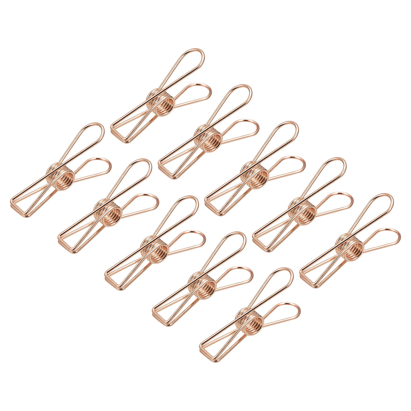 uxcell Uxcell Tablecloth Clips, 70mm Carbon Steel Clamps for Fix Table Cloth, Rose Gold 20 Pcs