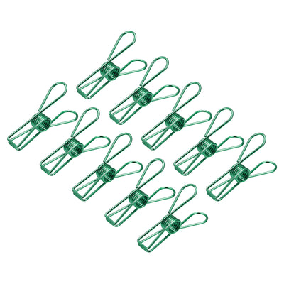 Harfington Uxcell Tablecloth Clips, 70mm Carbon Steel Clamps for Fix Table Cloth, Green 20 Pcs