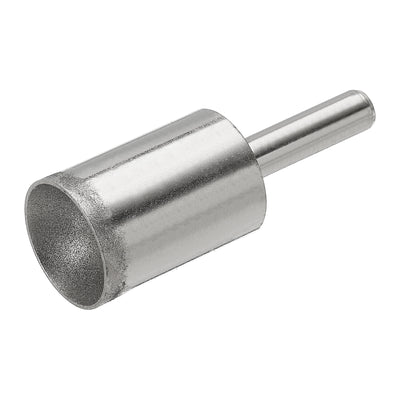 Harfington Uxcell 18mm 600 Grits Diamond Mounted Point Spherical Concave Head Bead Grinding Bit