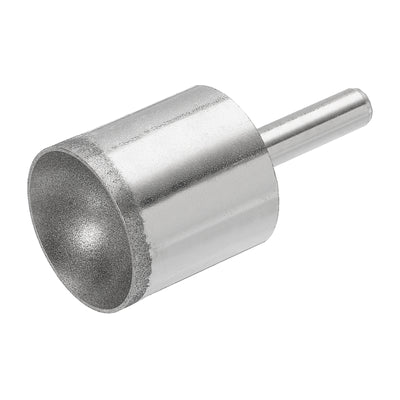 Harfington Uxcell 24mm 600 Grits Diamond Mounted Point Spherical Concave Head Bead Grinding Bit