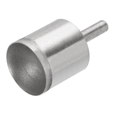 Harfington Uxcell 26mm 600 Grits Diamond Mounted Point Spherical Concave Head Bead Grinding Bit