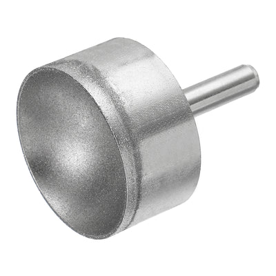 Harfington Uxcell 34mm 600 Grits Diamond Mounted Point Spherical Concave Head Bead Grinding Bit