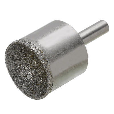 Harfington Uxcell 25mm 100 Grits Diamond Mounted Point Spherical Concave Head Bead Grinding Bit