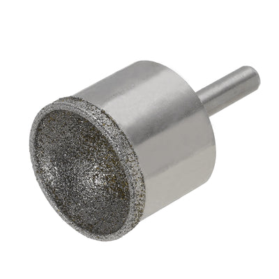 Harfington Uxcell 29mm 100 Grits Diamond Mounted Point Spherical Concave Head Bead Grinding Bit
