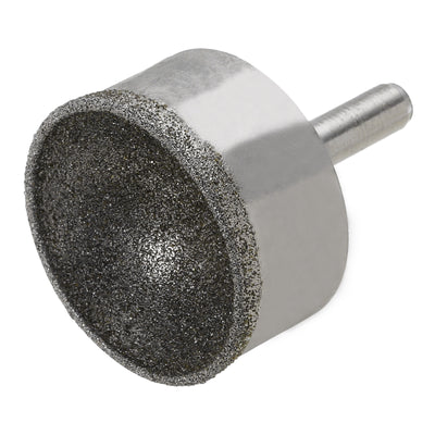 Harfington Uxcell 34mm 100 Grits Diamond Mounted Point Spherical Concave Head Bead Grinding Bit