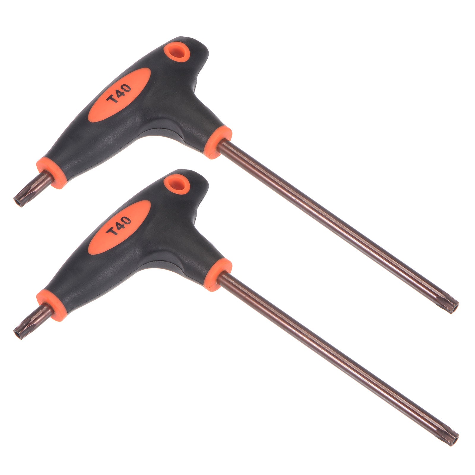 Uxcell T30 Tamper Proof Torx Key Set - 2 Pack T-Handle Wrench, S2 Steel, Long & Short Arm