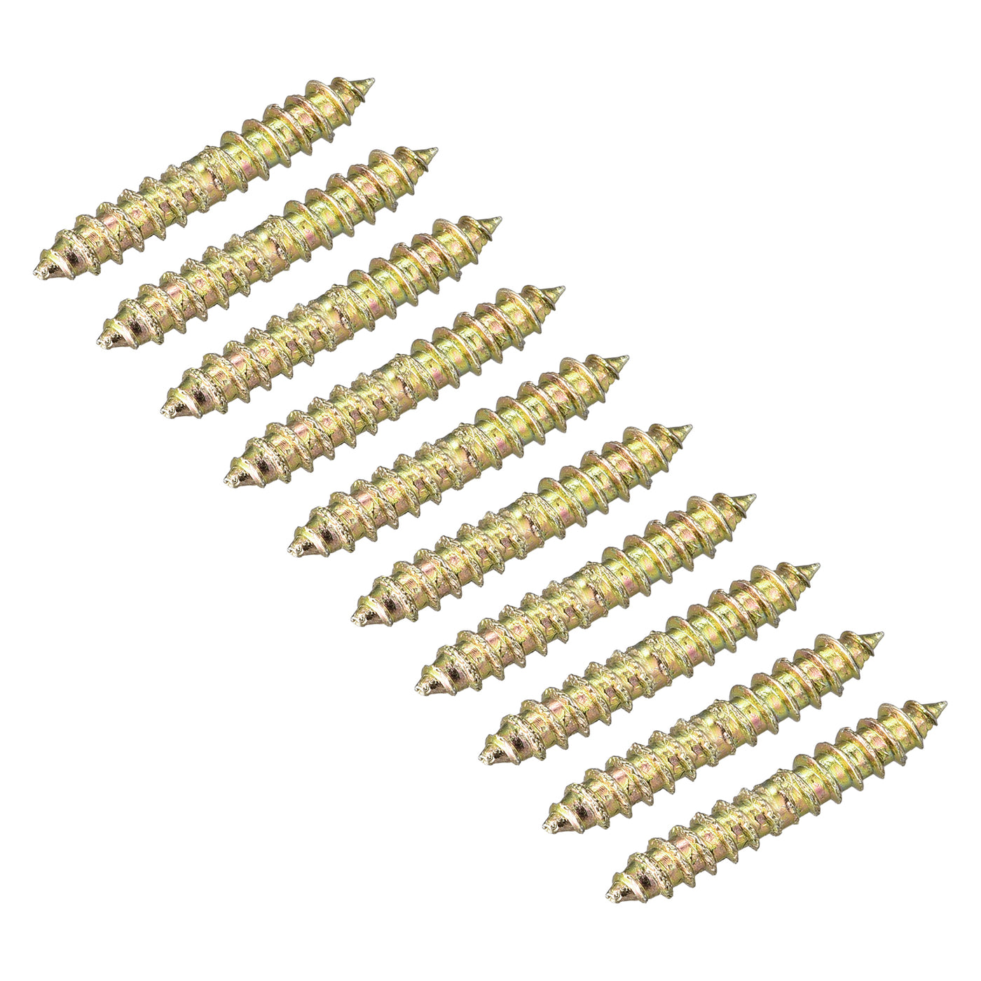 Uxcell Uxcell 4x13mm Hanger Bolts, 48pcs Double Ended Self-Tapping Thread Dowel Screws