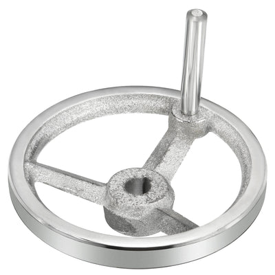 Harfington 120mm/4.72 Inch 12mm ID Rotary Handwheel, Cast Iron for Milling Machines Lathes
