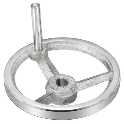 Harfington 120mm/4.72 Inch 12mm ID Rotary Handwheel, Cast Iron for Milling Machines Lathes