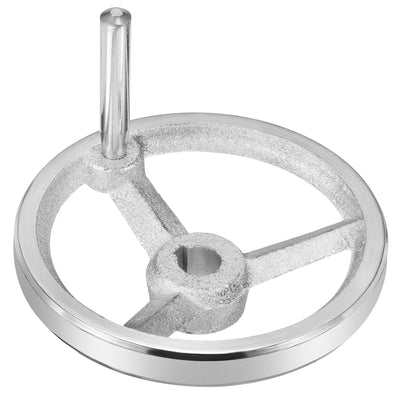 Harfington 120mm/4.72 Inch 14mm ID Rotary Handwheel, Cast Iron for Milling Machines Lathes