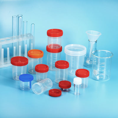 Harfington 20mL 40mL Sample Cups Sample Containers Leak Proof Screw Cap for Lab Home 2 Set