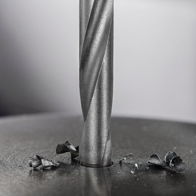 Harfington Uxcell 9mm Cutting Dia Round Shank Cemented Carbide Twist Drill Bit, 110mm Length