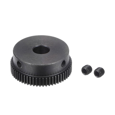 Harfington Uxcell 8mm Aperture 60T Mod 0.5 45# Steel Hardened Spur Diff Differential Motor Gear
