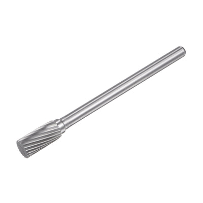 Harfington Uxcell 10mm x 100mm 6mm Shank Single Cut Cylinder Carbide Tip Rotary Files