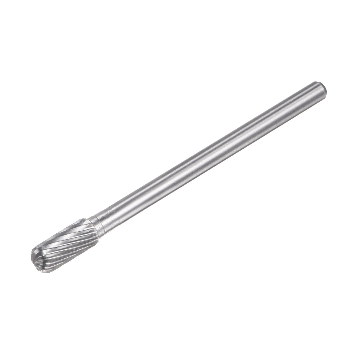 uxcell Uxcell 8mm x 100mm 6mm Shank Single Cut Cylinder with Ball Nose Carbide Tip Rotary File