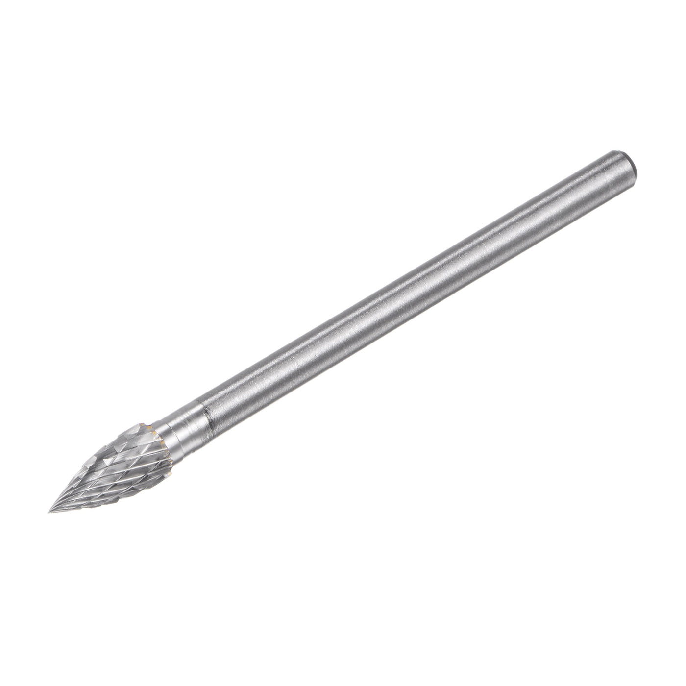 uxcell Uxcell 8mm x 100mm 6mm Shank Double Cut Tree with Pointed Nose Carbide Tip Rotary Files