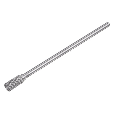 Harfington Uxcell 10mm x 150mm 6mm Shank Double Cut Cylinder Carbide Tip Rotary Files