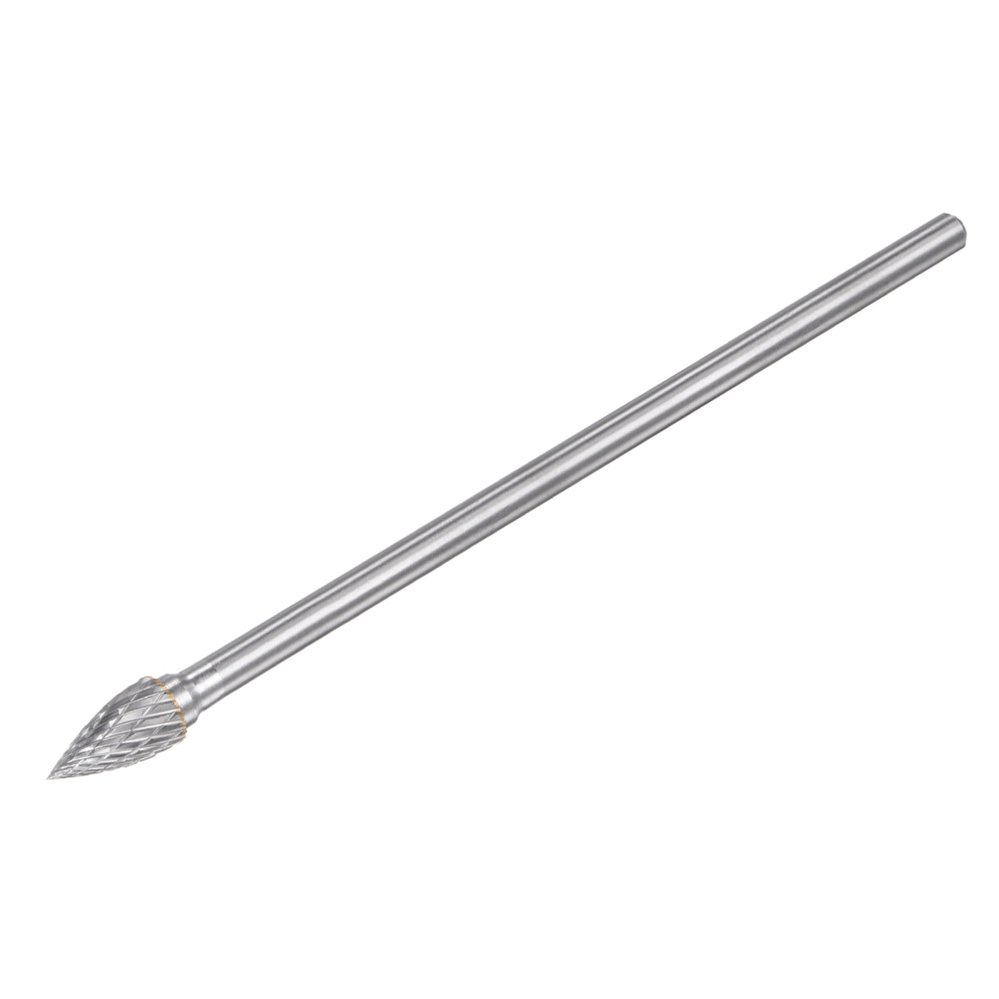 uxcell Uxcell 10mm x 150mm 6mm Shank Double Cut Tree with Pointed Nose Carbide Tip Rotary File