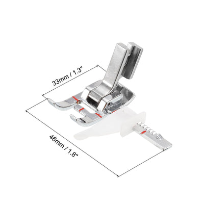 Harfington Angled Shank Adjustable Guide Sewing Machine Foot Zinc Alloy Presser Foot