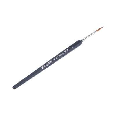 Harfington Uxcell Detailing Paint Brush 0.57" Bristle Length with Dark Blue Wood Handle 2Pcs