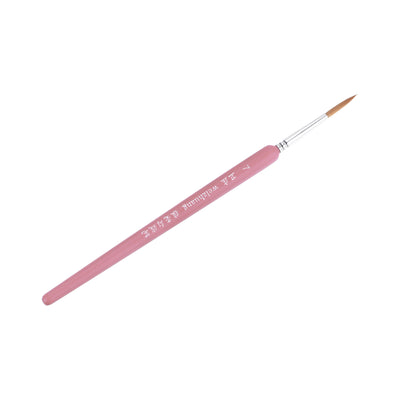Harfington Uxcell Detailing Paint Brush 0.91" Bristle Length with Pink Wood Handle 2Pcs