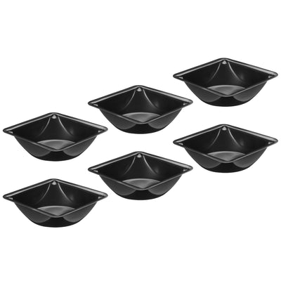 Harfington Square Weigh Boats, 10 Pack Plastic Medium Scale Trays Powder Dispenser for Weighing Mixing, Black