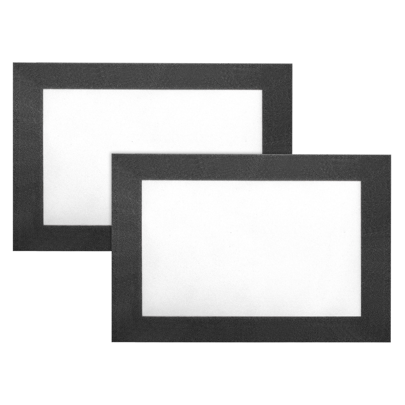 Harfington Document Sign Holder Pockets Self Adhesive Magnets A6 4.1x5.9inch Black 2pcs