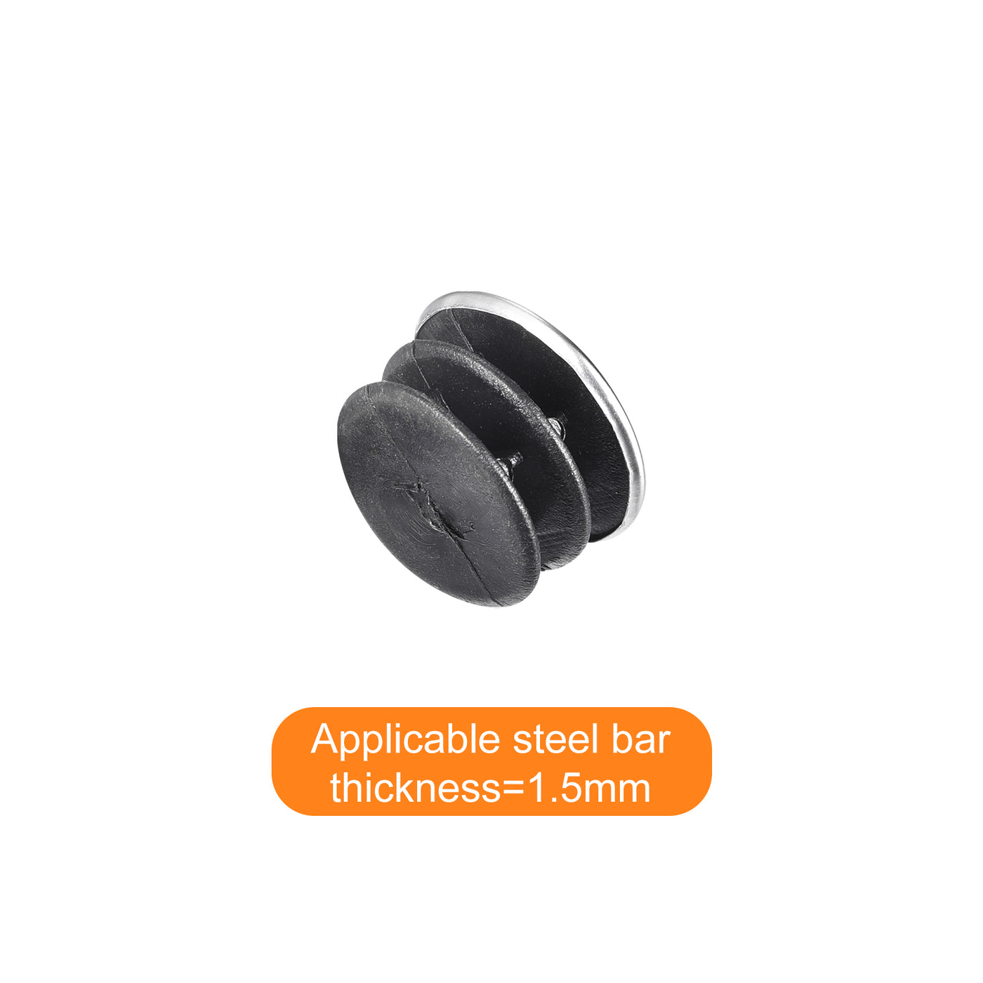 Harfington Post End Cap Cover, 10pcs 25mm Fence Post Cap Round Tube Cover Insert, 23x15.5mm