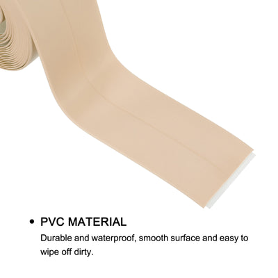 Harfington Uxcell Waterproof Seal Caulk Strip Tape Self Adhesive PVC Sealing Tape for Kitchen Bathroom