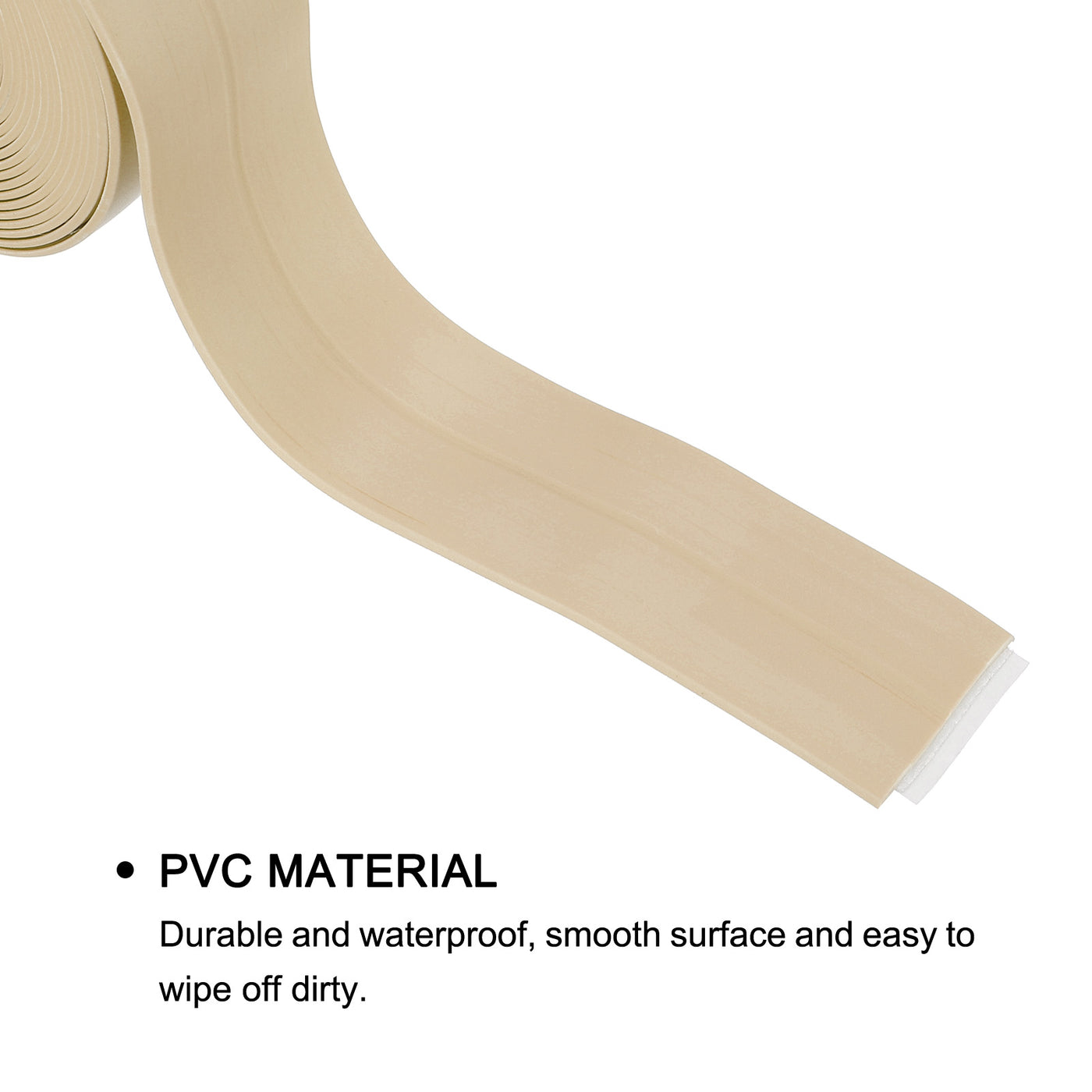 uxcell Uxcell Waterproof Seal Caulk Strip Tape Self Adhesive PVC Sealing Tape for Kitchen Bathroom
