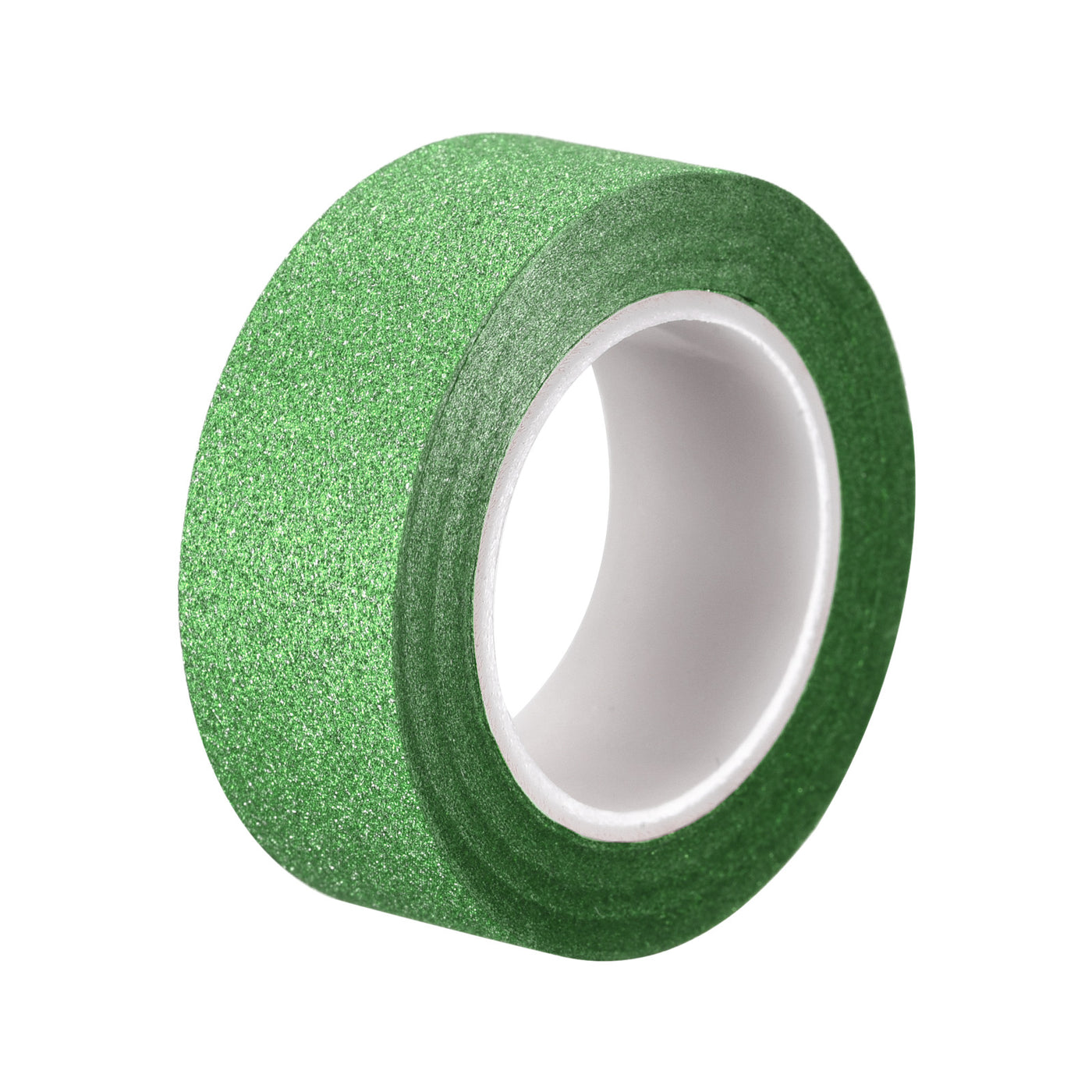 Harfington Glitter Tape, Decorative Craft Tape Self Adhesive Stick 1.5cmx10m Green
