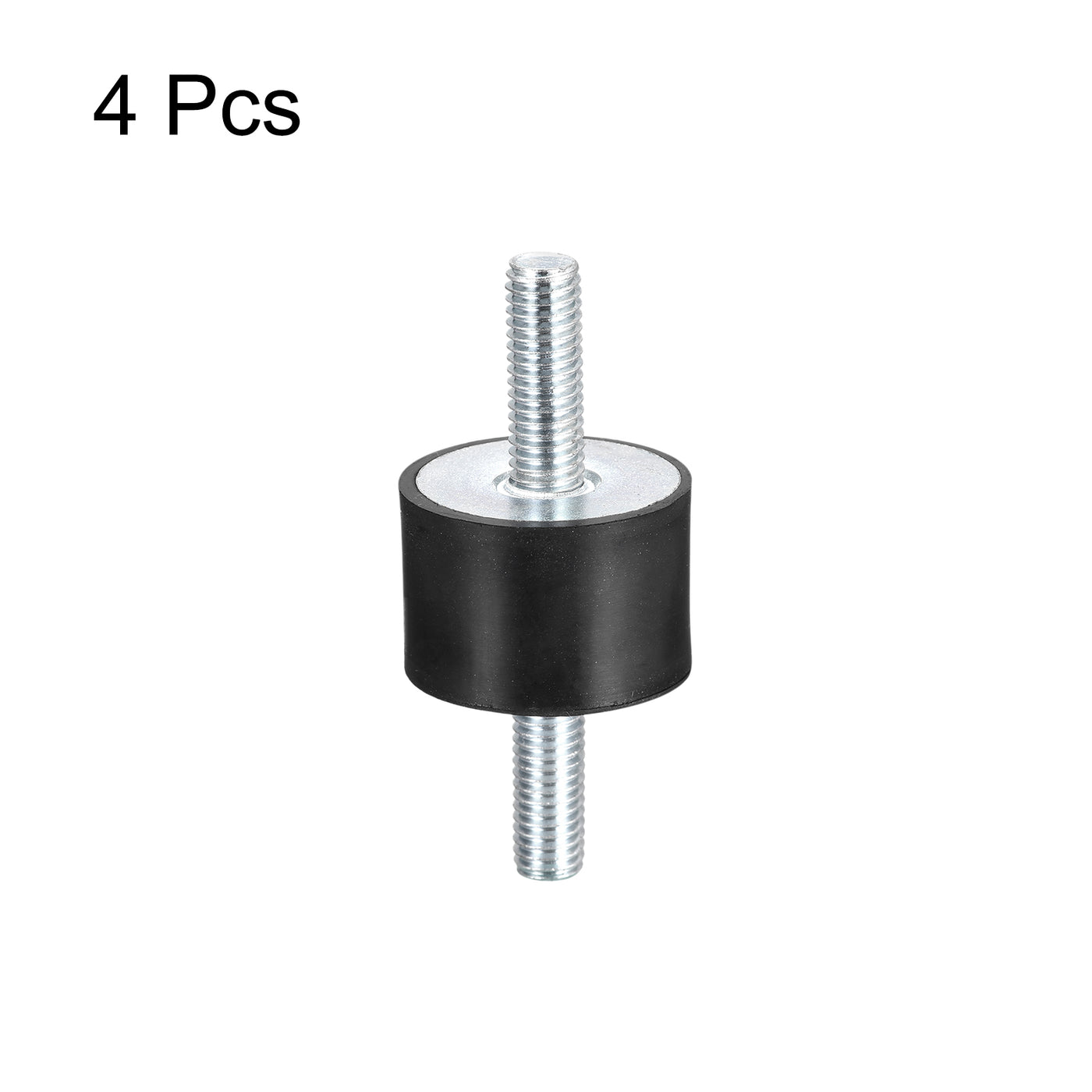 uxcell Uxcell Rubber Mounts 4pcs M8x23mm Male Vibration Isolator Shock Absorber D30mmxH20mm
