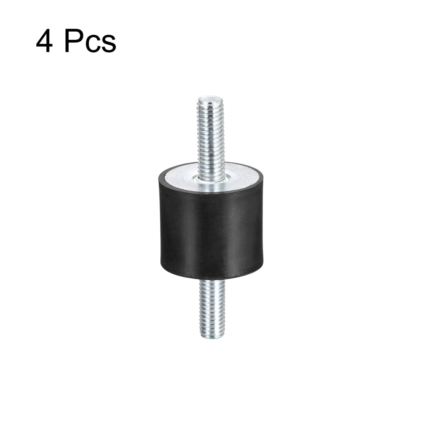 uxcell Uxcell Rubber Mounts 4pcs M8x23mm Male Vibration Isolator Shock Absorber D30mmxH25mm