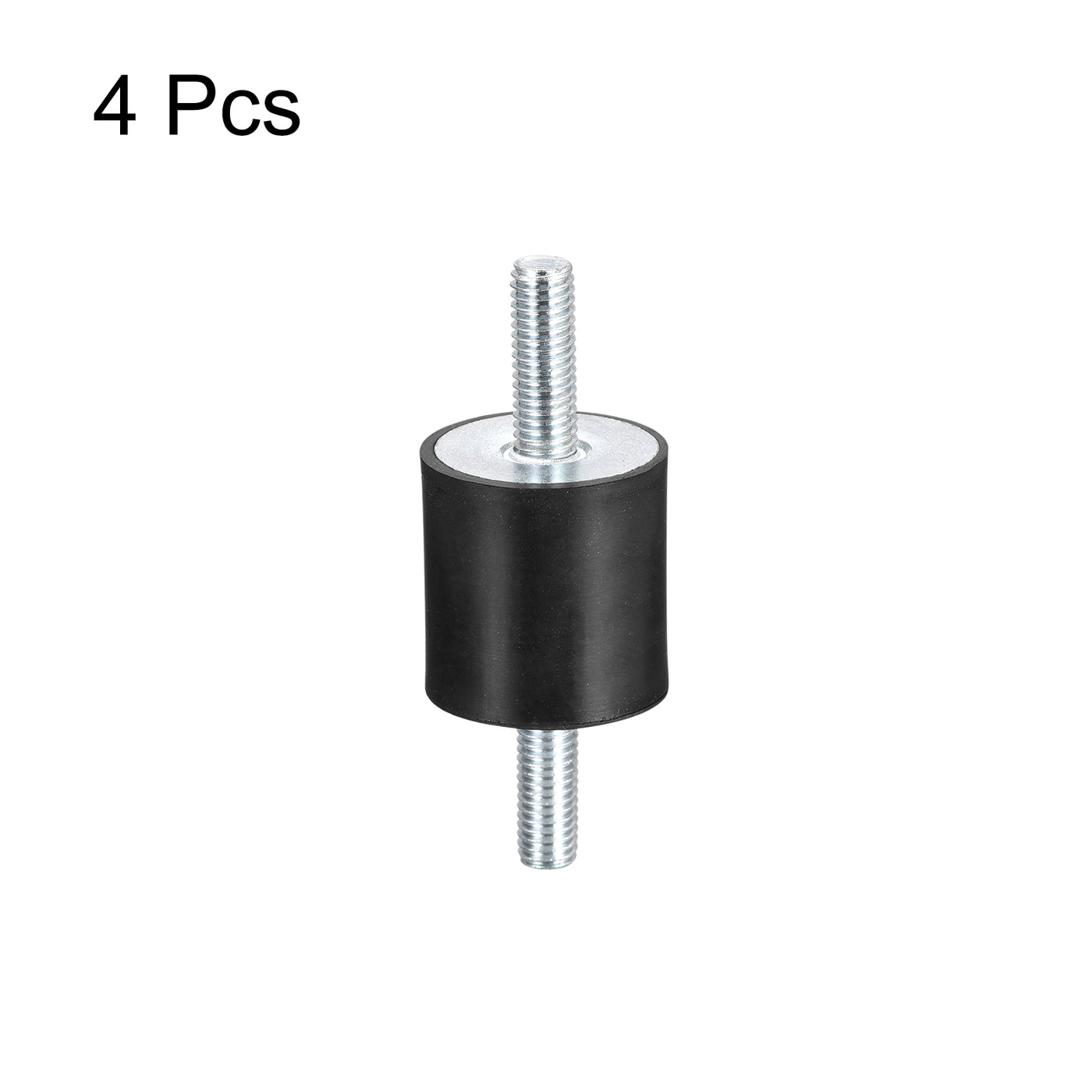 uxcell Uxcell Rubber Mounts 4pcs M8x23mm Male Vibration Isolator Shock Absorber D30mmxH30mm