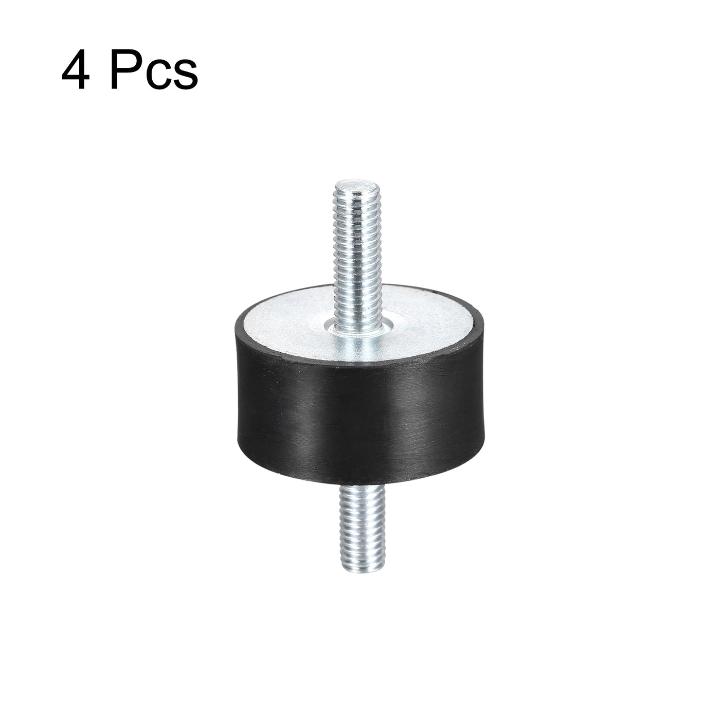 uxcell Uxcell Rubber Mounts 4pcs M8x23mm Male Vibration Isolator Shock Absorber D40mmxH20mm