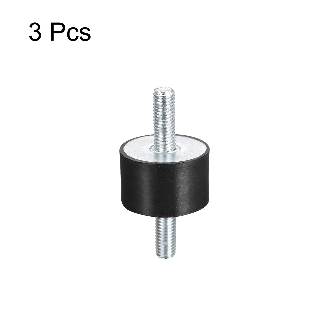 uxcell Uxcell Rubber Mounts 3pcs M10x28mm Male Vibration Isolator Shock Absorber D40mmxH25mm