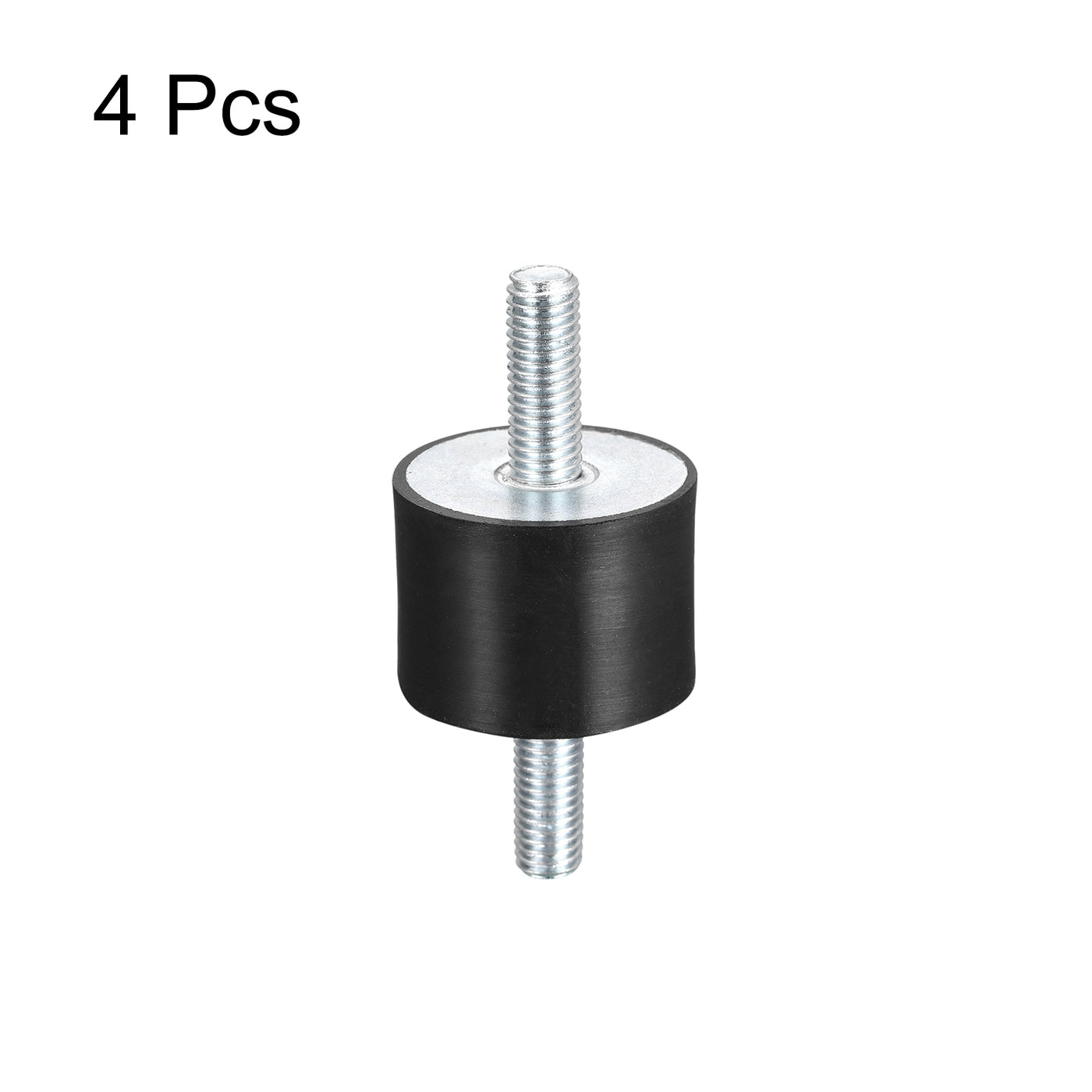 uxcell Uxcell Rubber Mounts 4pcs M10x28mm Male Vibration Isolator Shock Absorber D40mmxH30mm