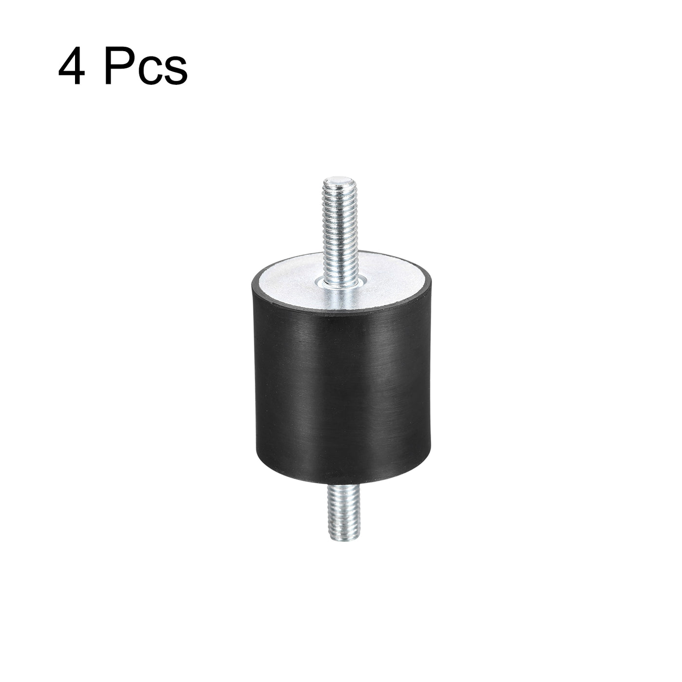 uxcell Uxcell Rubber Mounts 4pcs M8x23mm Male Vibration Isolator Shock Absorber D40mmxH40mm