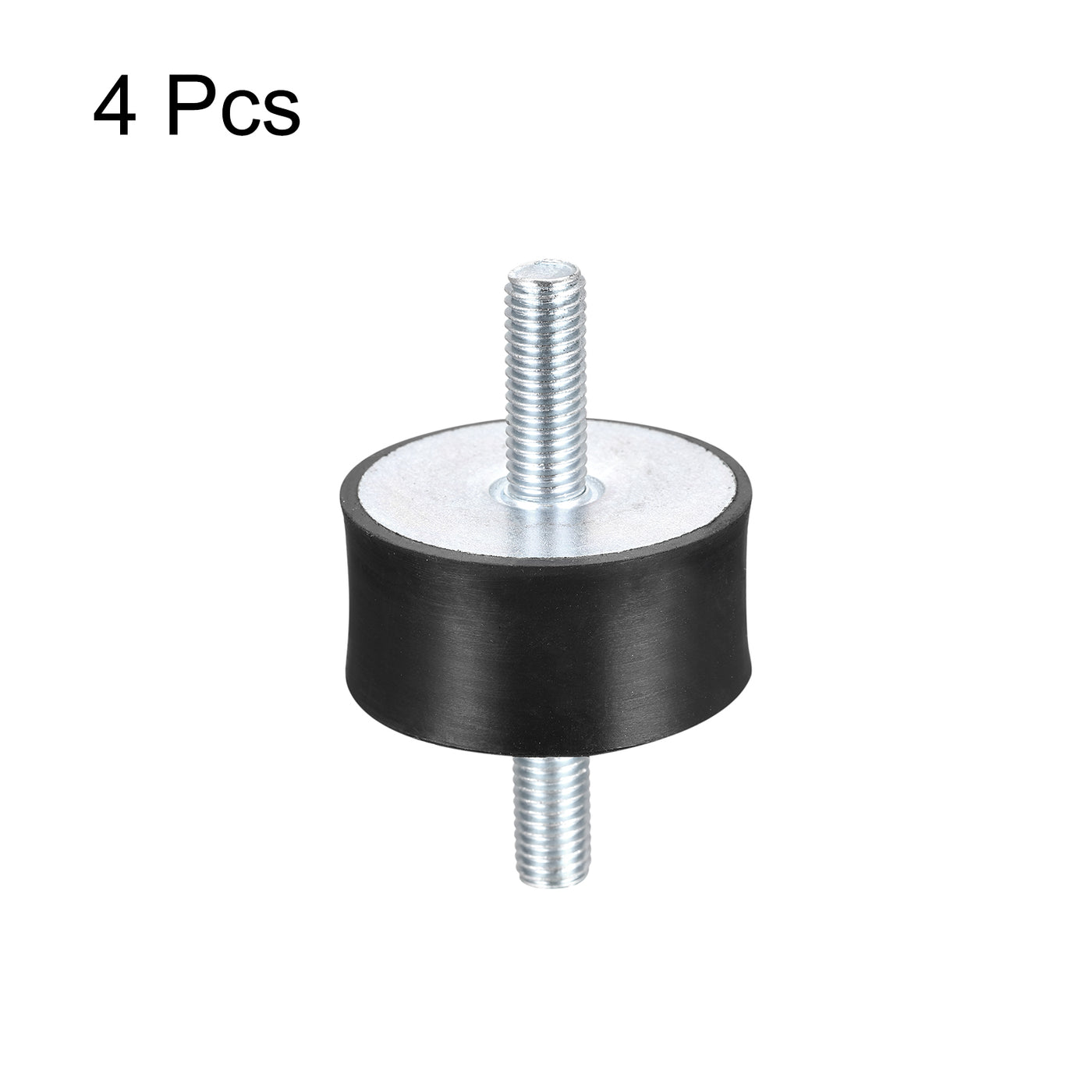 uxcell Uxcell Rubber Mounts 4pcs M10x28mm Male Vibration Isolator Shock Absorber D50mmxH25mm